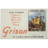 Buvard publicitaire. Caravelle 1492. Grison.