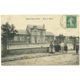 Boissy-Fresnoy (Oise) - Ecole et Mairie.