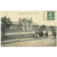 Boissy-Fresnoy (Oise) - Ecole et Mairie.
