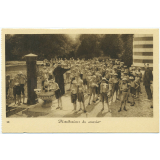 Le Chantier. Oeuvre Sociale - 199, rue de Bercy, Paris-XIIIe - Tél.: Diderot 24-24 - Nos Colonies de Vacances aux bords du Lac Léman - Chens (Haute-Savoie) - Distribution du courrier.
