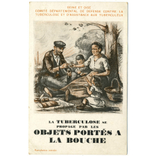 La Tuberculose se propage par les objets portés à la bouche.