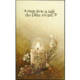 Image religieuse. Mon âme a soif du Dieu vivant.