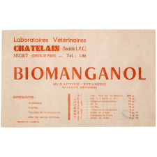Buvard publicitaire. Biomanganol Suractivé - vitaminé.