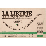 Buvard publicitaire. La Liberté du Morbihan. Quotidien régional du soir. 