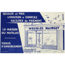 Buvard publicitaire. Meubles Mainguy.