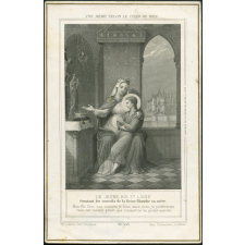 Image religieuse. Le jeune roi St Louis.