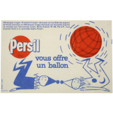 Buvard publicitaire. Persil vous offre un ballon. 