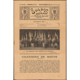 Les drapeaux des Sociétés aux Tuileries. Chansons de route. 