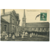 Tocqueville-en-Caux (S.-Inf.) - L'École et l'Église.