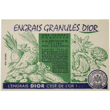 Buvard publicitaire. Engrais granulés Dior.