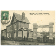Darnétal (S.-Inf.) - Rue de la République - La nouvelle Ecole Communale de garçons (1913)