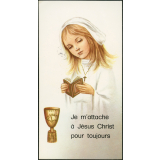 Image religieuse. Je m'attache à Jésus Christ pour toujours.