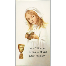 Image religieuse. Je m'attache à Jésus Christ pour toujours.
