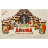 Buvard publicitaire. Amora. Verres décorés La Fontaine.