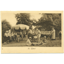 Le Chantier. Oeuvre Sociale - 199, rue de Bercy, Paris-XIIIe - Tél.: Diderot 24-24 - Nos Colonies de Vacances aux bords du Lac Léman - Chens (Haute-Savoie) - Le Goûter.