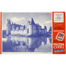 Buvard publicitaire. Ecuille. Pile Mazda.