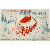 Buvard publicitaire. Cadet-Roussel. Mettez vos pieds en vacances toute l'année!