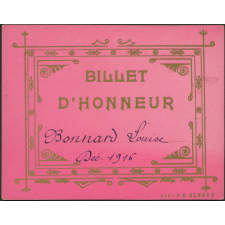 Billet d'honneur Bonnard Louise Déc. 1916