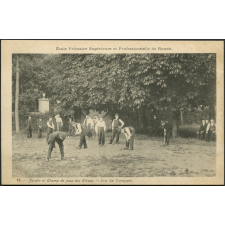 Ecole Primaire Supérieure et Professionnelle de Rouen : Jardin et Champ de jeux des Élèves - Jeu de Croquet