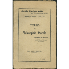 Cours de philosophie morale