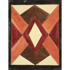 Étude géométrique de couleurs chaudes