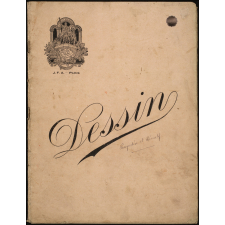 Cahier de dessin. Année scolaire 1917-1918