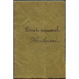 Livret mensuel de Correspondance entre l'école et la famille - Année scolaire 1919-1920 et 1920-1921