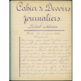Cahier de devoirs journaliers