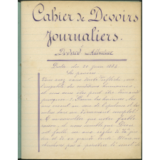 Cahier de devoirs journaliers
