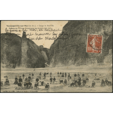 Varengeville-sur-Mer : Gorge de Morville, Enfants de l'Oeuvre Rouennaise en vacance à la mer