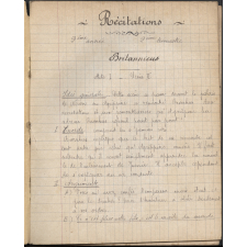 Cahier de Récitations et de Lecture expliquée