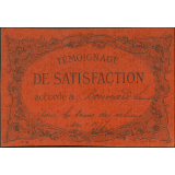 Témoignage de satisfaction accordé à Bonnard Louise pour la tenue des cahiers Mai 1917