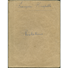 Cahier de récitations. Lycée Jeanne d'Arc de Rouen