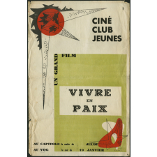 Ciné Club Jeunes. Vivre en paix