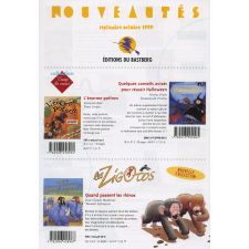 Nouveautés septembre-octobre 1999. Editions du Bastberg