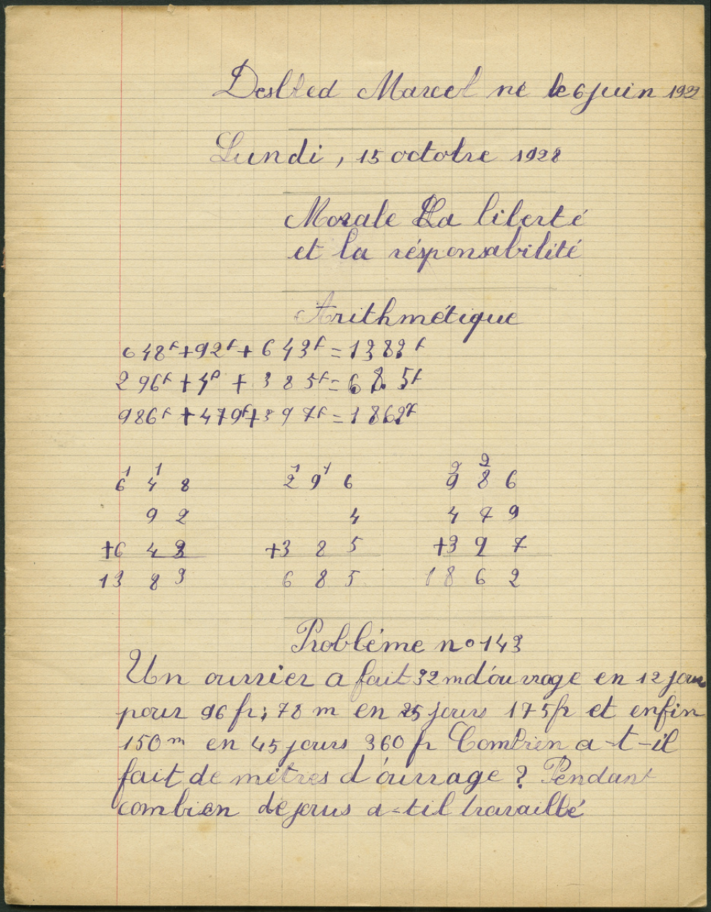 Cahier spécial de devoirs mensuels