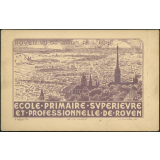 Ecole Primaire Supérieure et Professionnelle de Rouen : Rouen vu du Jardin de L'Ecole
