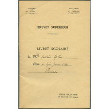 Livret scolaire et notes de Magdeleine Tallon au lycée Jeanne D'Arc de Rouen (1911-1916)