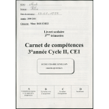 Livret scolaire 3ème trimestre