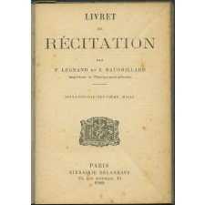 Livret de récitation