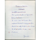 Cahier de français