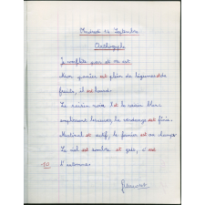 Cahier de français