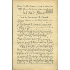 Journal des examens d'admission à l'Ecole Navale. Suite des examens par M. Bérard. 1899, partie C