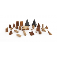 Solides géométriques en bois : Matériel Montessori