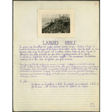 La grande pêche - Réalisation d'un numéro de la Bibliothèque de Travail par la classe de fin d'études de l'école Jules Ferry à Fécamp - Langues, huile