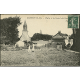 Raffetot : L'Eglise et les Ecoles (côté Ouest)
