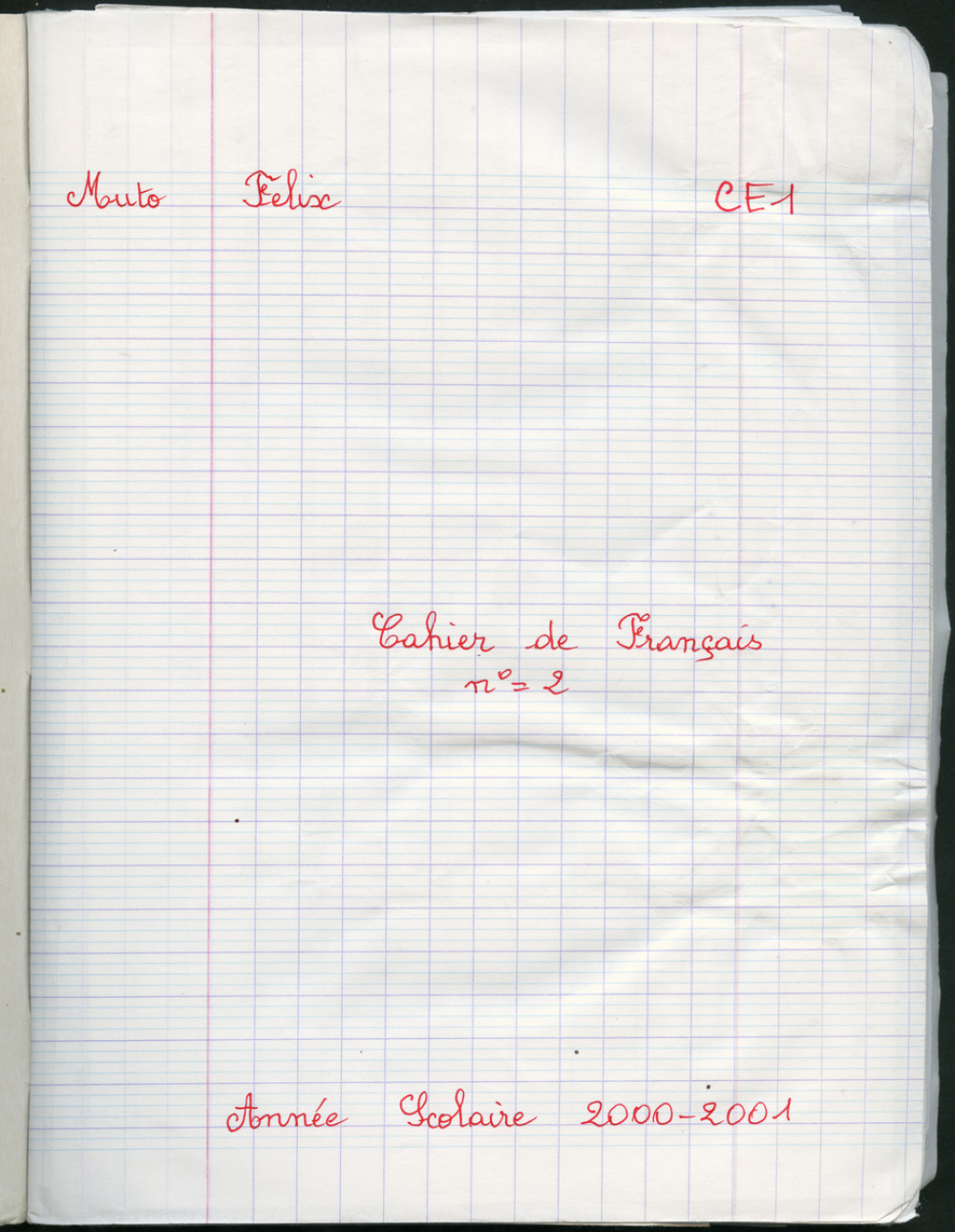 Cahier de français 2