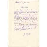 Lettre de remerciement d'un élève.