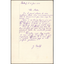 Lettre de remerciement d'un élève.