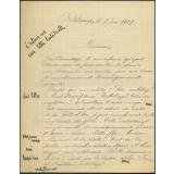 Lettre de Marcel Desbled, instituteur à l'école de Réalcamp